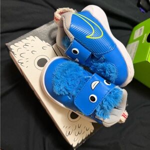 Nike Blue Furry Kids Sneakers